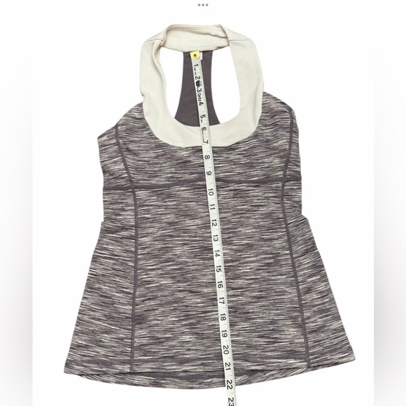 Lululemon, Scoop Tank Racerback, Size 6, Grey, White 🏃♀️➡️ - Picture 10 of 13